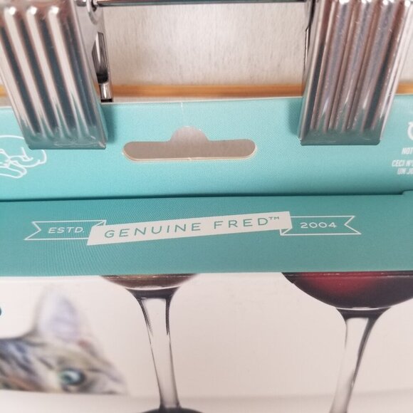 New In The Box 6 Pack Cat Wine Markers Wine Lives Charms - Picture 5 of 12